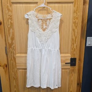 Legendary Whitetails White Lace Backless Dress